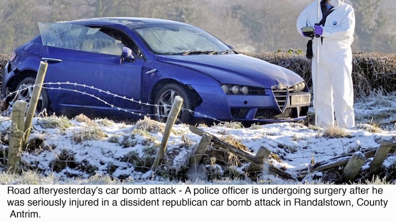 Oglaigh na hEireann seriously injured PSNI officer Peadar Heffron in a bomb attack on his car in January 2010 