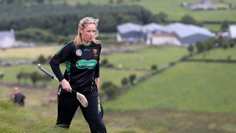 Down's Catherine McGourty competing in the Ulster GAA Poc Fada on Hen Mountain on Monday
