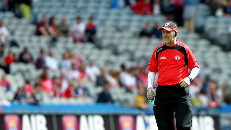 <span style="font-family: Arial, sans-serif; ">Taking Tyrone to within a whisker of an All-Ireland final last autumn will go down as one of Mickey Harte's greatest achievements</span><span style="font-family: Arial, sans-serif; ">&nbsp;<br /></span>Picture by S&eacute;amus Loughran