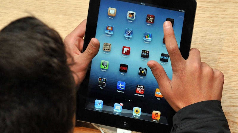 The amount of time spent on tablets and smartphones rose more than 10 per cent last year 