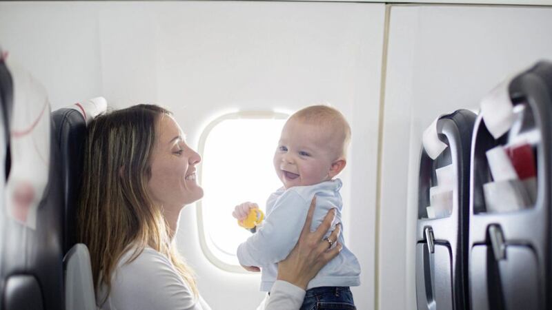 Usually infants must be at least two weeks old before they can travel 