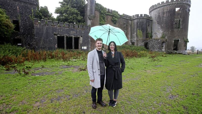 Ryan Greer and his partner Helenna Howie at Kilwaughter Castle outside Larne, Co Antrim. Picture by Mal McCann