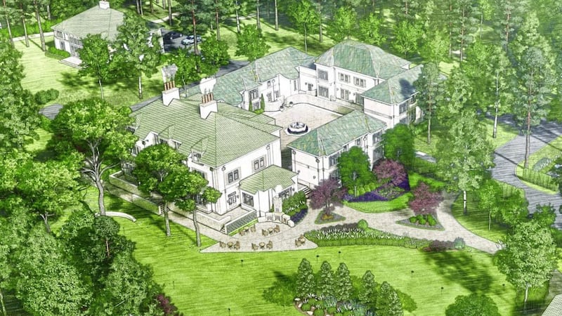 An artist&#39;s impression of the five-star Dunluce Lodge resort next to Royal Portrush Golf Club. 
