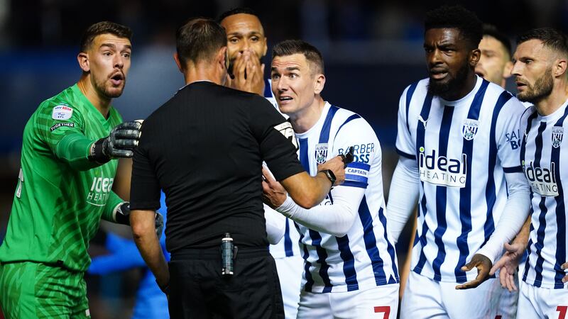 West Brom were not happy with the officiating in their derby defeat (Nick Potts/PA)