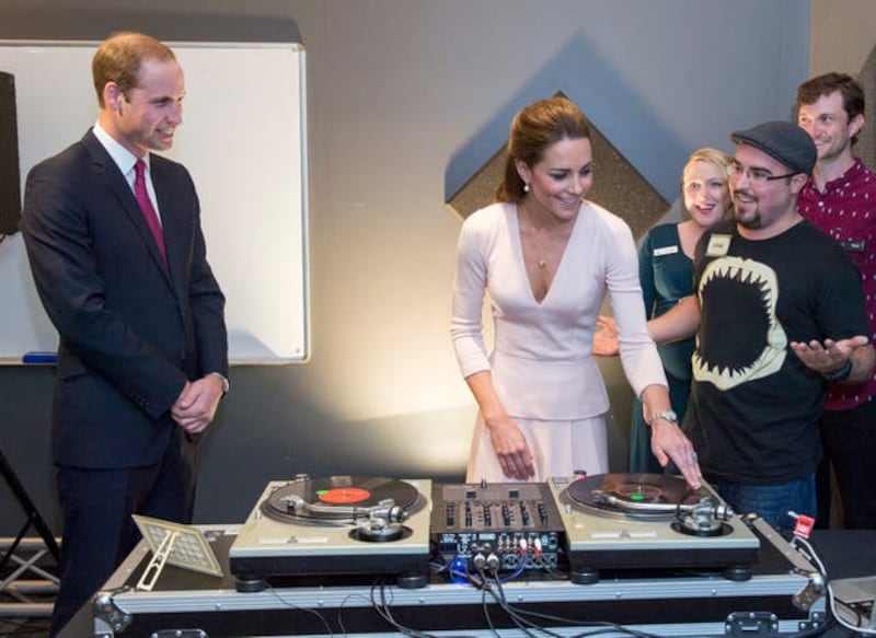 The Duke and Duchess of Cambridge spinning decks on a royal visit in New Zealand (Arthur Edwards/The Sun/PA)