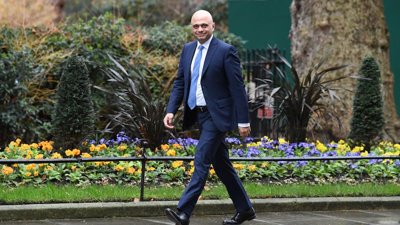 &nbsp;Chancellor of the Exchequer Sajid Javid arriving in Downing Street, London. Stefan Rousseau/PA Wire