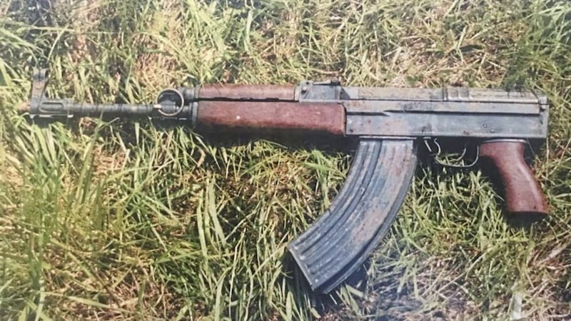A VZ58 assault rifle, with the serial number R18837, is believed to have been used by loyalists to kill 12 people  