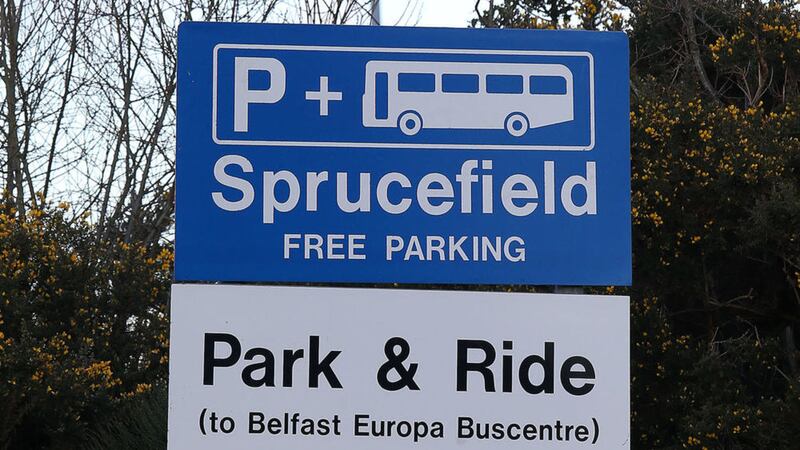 Sprucefield park and ride. Picture by Mal McCann 