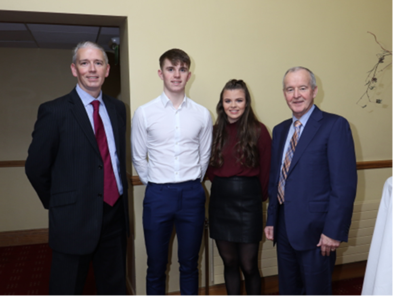 &nbsp;Anton and Mairead Fox with GAA President&nbsp;Michael Hasson and Chairman of Ulster GAA&nbsp;&nbsp;John Martin. Picture by&nbsp;Peadar McMahon