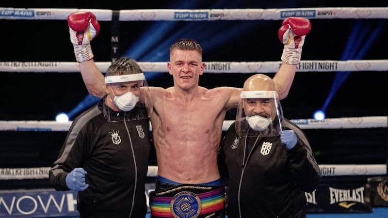 Gavin Gwynne had lost two title challenges before he beat Sean McComb to win the Commonwealth lightweight title 