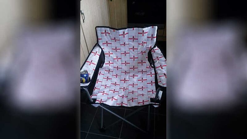 &nbsp;The Northern Ireland flag camping chair removed from stores in Northern Ireland due to a 'technical' problem
