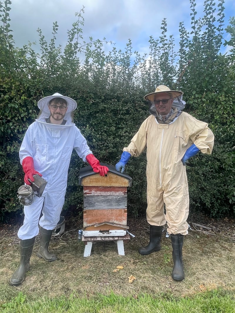 Co Armagh beekeepers Jack and William Wilson