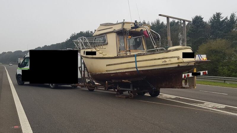 Highways England said a recovery team would ‘attempt to rock this boat off to a safer location’.