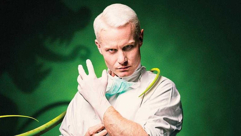 Rhydian Roberts as The Dentist, Orin Scrivello, in The Little Shop of Horrors 
