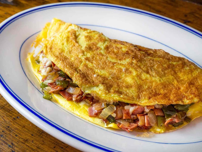 Omelette is a good choice for breakfast and quick and easy to make