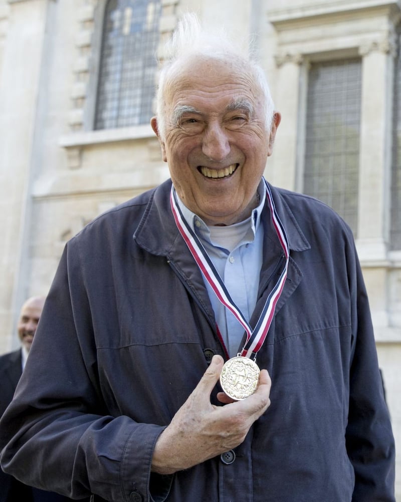Jean Vanier, founder of L&#39;Arche, photographed in 2015 after receiving the Templeton Prize. Picture by AP Photo/Alastair Grant 