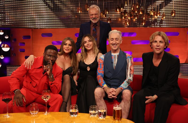 Graham Norton with guests Kevin Hart, Sofia Vergara, Jodie Comer, Alan Cumming and Tom Odell