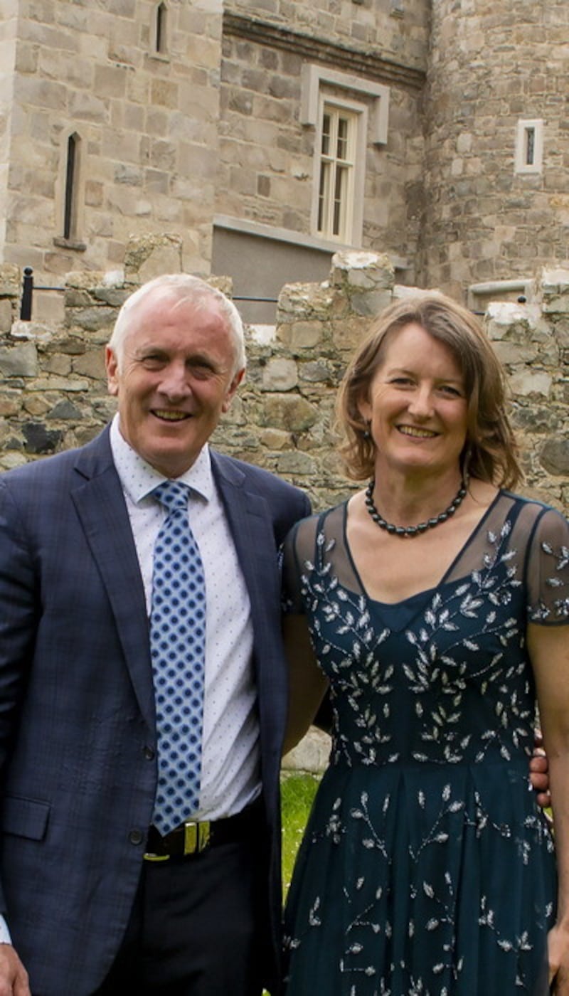 Robin and Michael Boyle, owners of the Killeavy Castle Hotel 