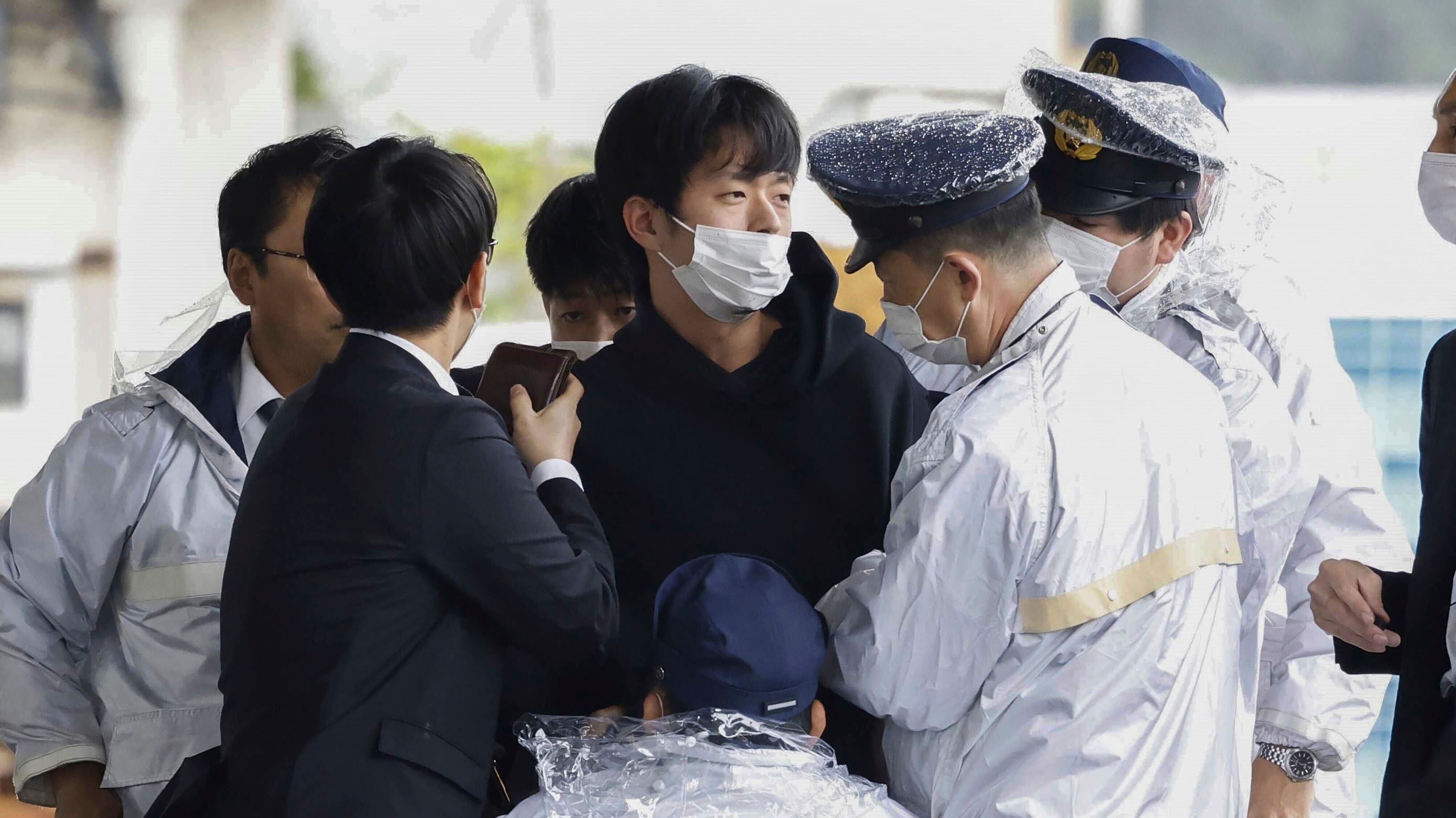Ryuji Kimura was arrested after throwing what appeared to be a pipe bomb at Japanese Prime Minister Fumio Kishida (Kyodo News via AP)