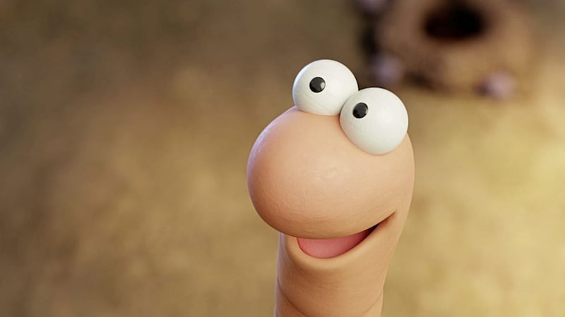 Superworm, voiced by Matt Smith. Picture by PA Photo BBC/Magic Light Pictures 
