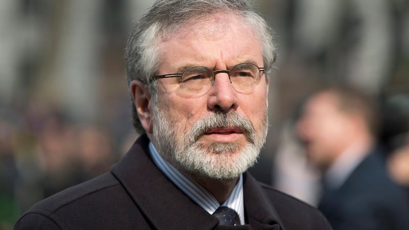 Gerry Adams wrote an article urging other parties to engage in debate over a united Ireland