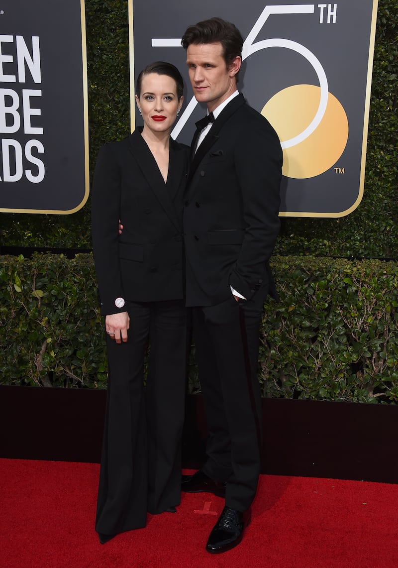 Claire Foy and Catherine Zeta-Jones turn Golden Globes red carpet black