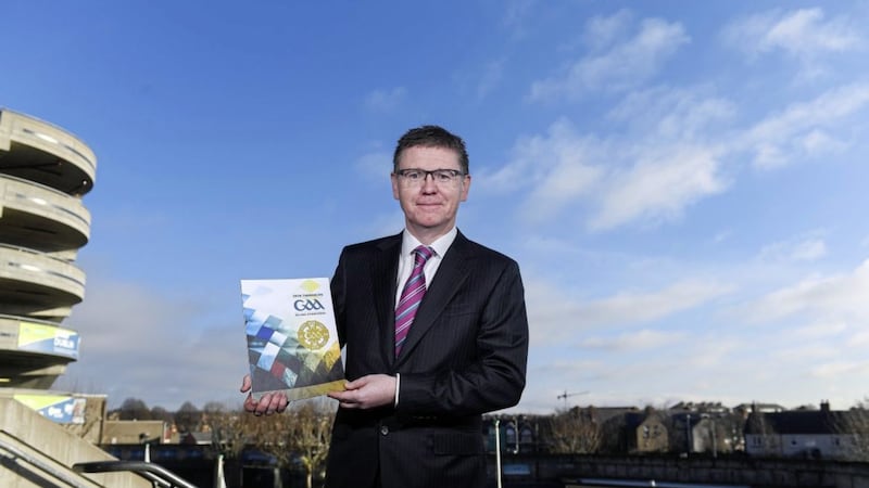 30 January 2019; Ard Sti&uacute;rth&oacute;ir of the GAA Tom Ryan at the launch of the Publication of the Director General&rsquo;s Annual Report at Croke Park in Dublin. Photo by Piaras &Oacute; M&iacute;dheach/Sportsfile
