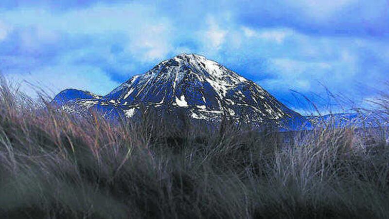 A snow-capped Mount Errigal 
