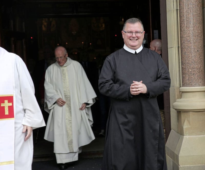 Fr Noel Kehoe, the outgoing Rector of Clonard, pictured at Clonard yesterday. Picture: Ann McManus 