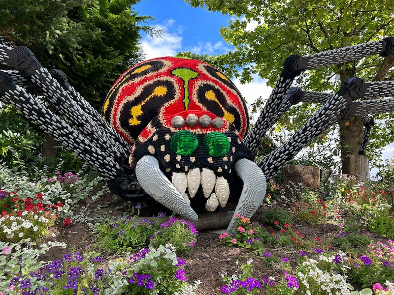 A Lego spider at Legoland Billund.