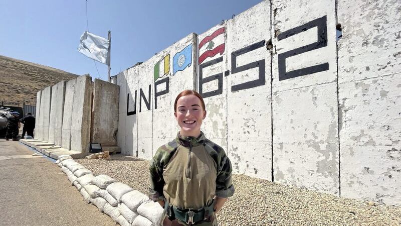 For the first part of a six month peacekeeping tour in Lebanon, Saoise Sands was stationed at the UNP 6-52 outposts - one of a number of observation posts along the so-called &lsquo;Blue Line&rsquo; 
