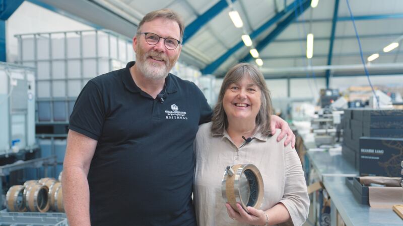 James and Moira Doherty, co-founders of Sliabh Liag distillers in Donegal