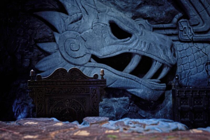 The Dragonstone set from hit TV show Game of Thrones, on display as part of the Studio Tour 