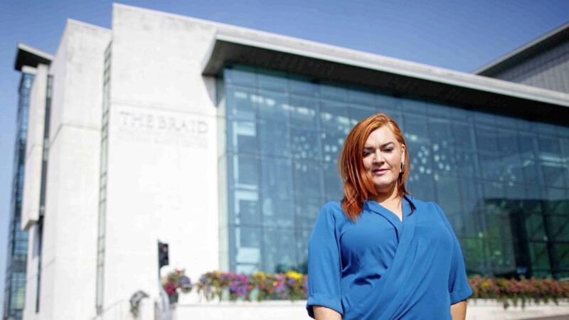 Anne Donaghy, chief executive of Mid &amp; East Antrim council outside its offices in Ballymena. Picture by Peter Morrison. 
