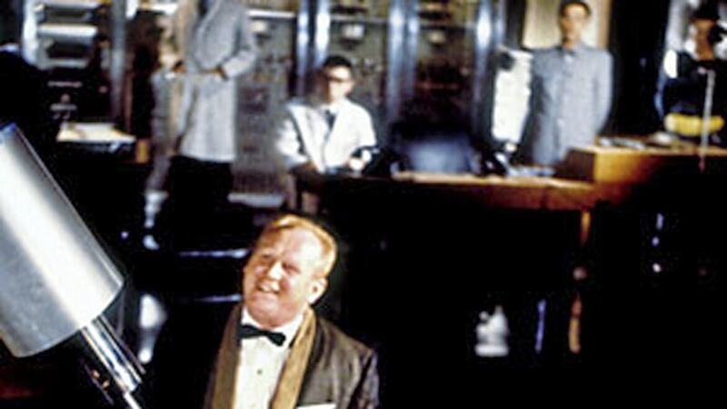Bond in peril at the hands (and laser) of Auric Goldfinger 