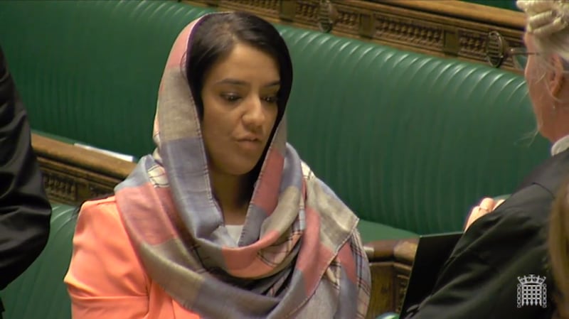 Bradford West MP Naz Shah in the Commons