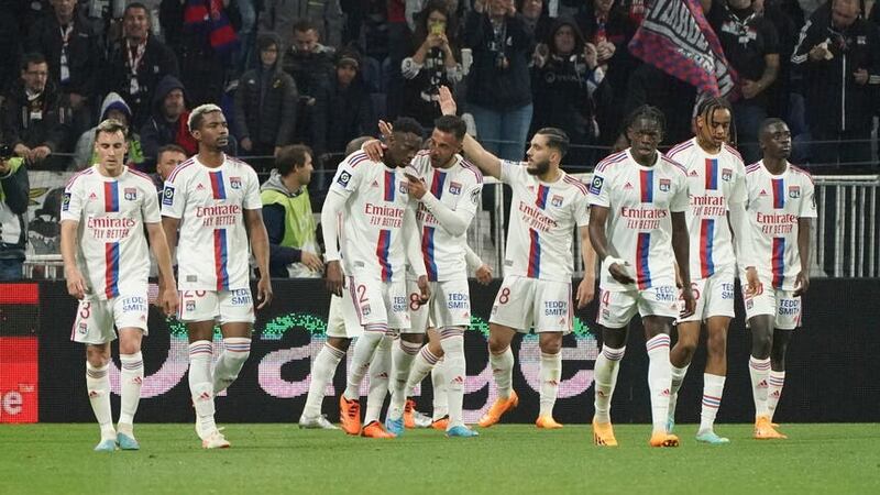 Lyon boosted their hopes of playing European football next season (Laurent Cipriani/AP)