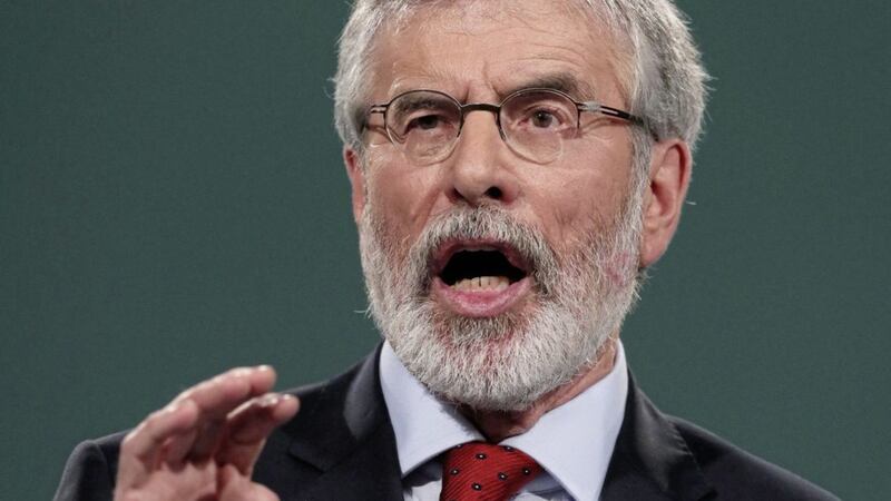 Gerry Adams said leaving the customs union and single market &quot;presented a real and live danger&quot;