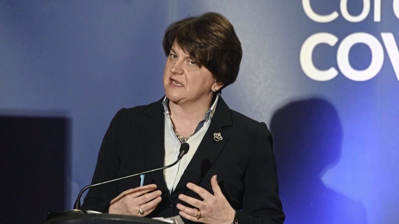 First Minister Arlene Foster has denied the executive is in disarray over its response to coronavirus. Picture by Colm Lenaghan, Pacemaker Press