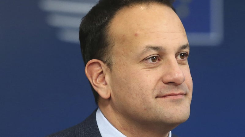 Leo Varadkar arrives for an EU summit at the Europa building in Brussels this morning&nbsp;