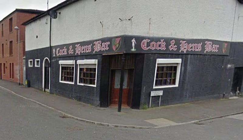 The Cock &amp; Hens Bar in east Belfast was raided by officers from the Paramilitary Crime Taskforce less than an hour after the explosion in nearby Fraser&#39;s Pass 