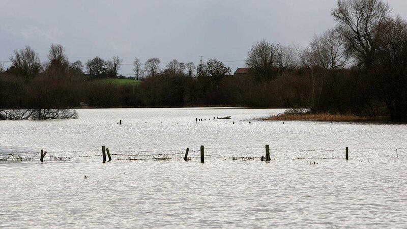 Flooded fields near Loughgall, Co Armagh.  Picture by Ann McManus 