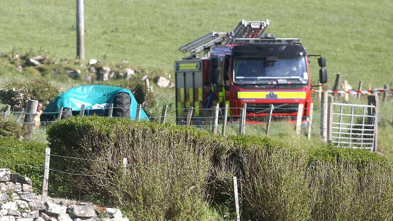 The scene of a fatal accident on the Ballinlea Road in Ballintoy, Co Antrim. Picture by Kevin McAuley 