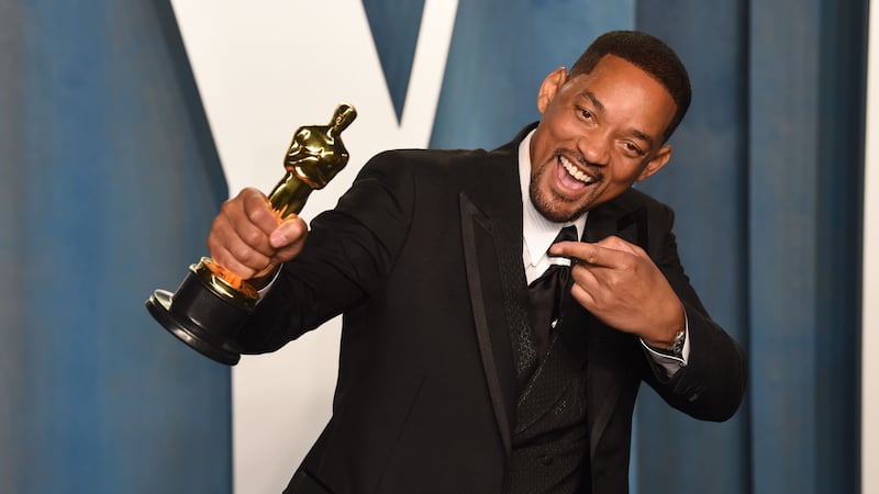 The clip has racked up over 103 million views and shows the moment the Hollywood actor stormed the stage at the 94th Academy Awards.