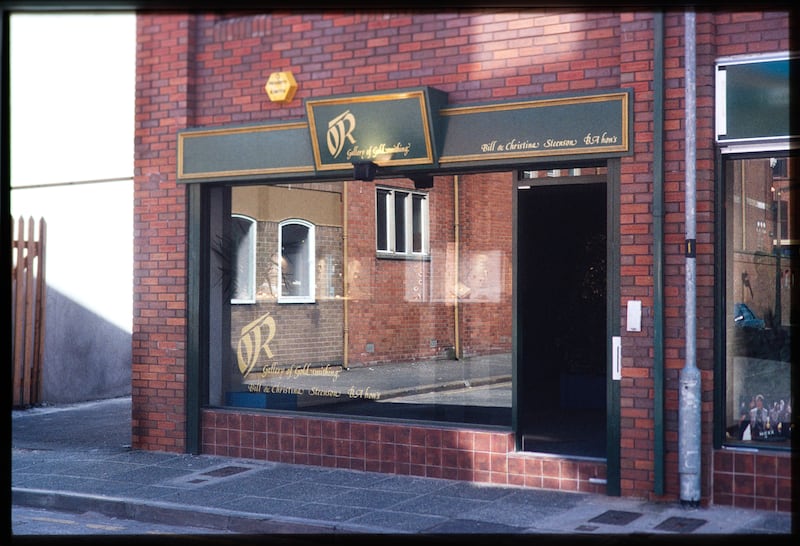An archive photograph of Steensons’ former Belfast premises on Little Victoria Street.
