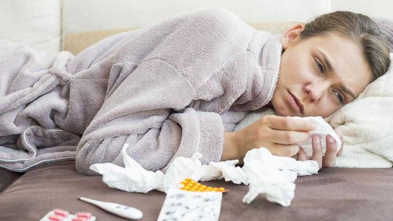 Workers in Britain and Northern Ireland get between two and five colds a year on average, and flu can wipe people out for a week or two 
