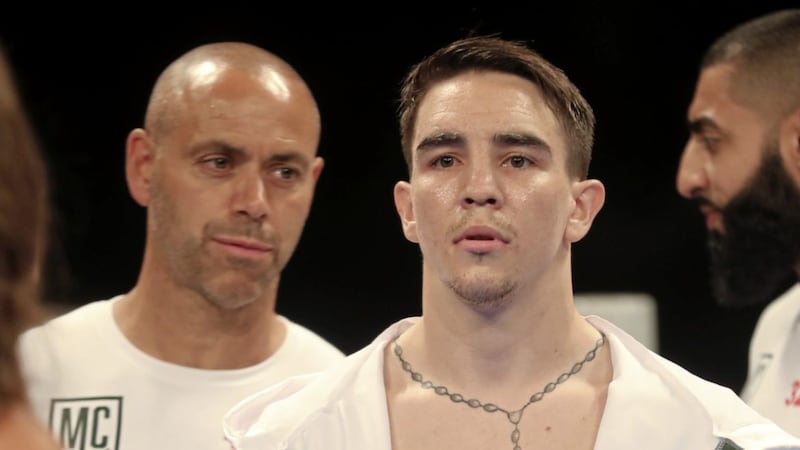 Michael Conlan has to fight fire with fire to beat OLympic Games nemesis Vladimir Nikitin at Madison Square Garden says coach Adam Booth (left) 