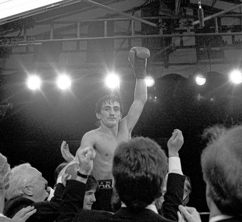 Barry McGuigan defeated Panamanian Eusebio Pedroza at Loftus Road to claim the WBA worldc featherweight belt, but lost it to Steve Cruz in Las Vegas the following summer 