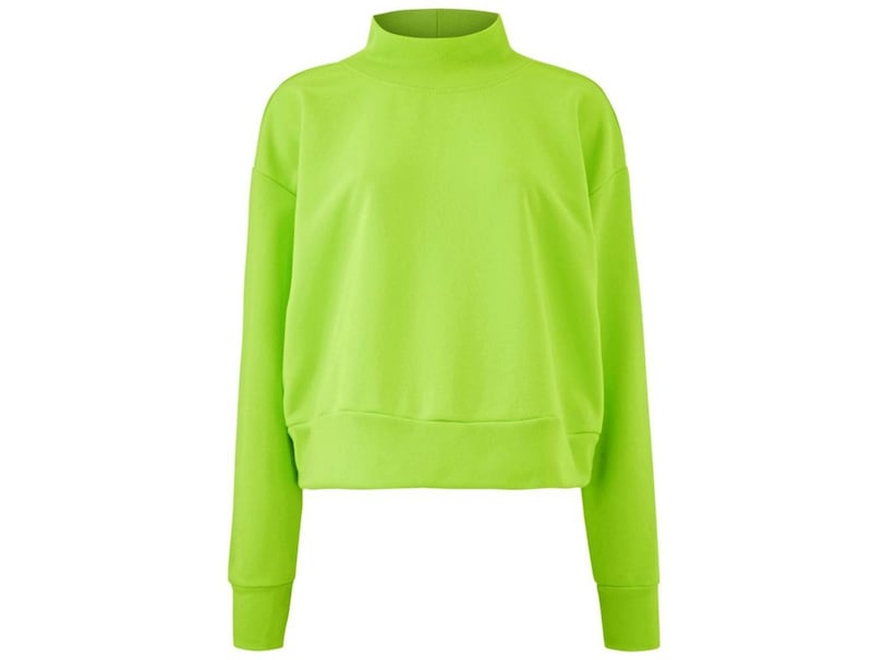 Simply Be Cropped Neon Lime Sweatshirt, &pound;20 
