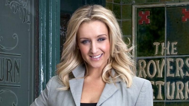 Corrie's Catherine Tyldesley relishes soap 'scrap' with Kym Marsh